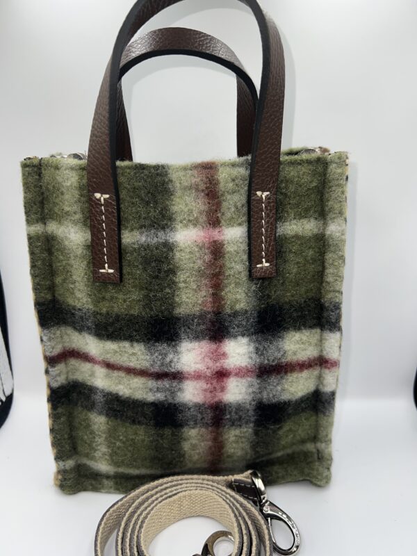 Sacs Bagolo - Kassiopea - Petit sac tissu aspect plaid Kaki
