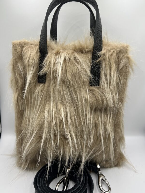 Sacs Bagolo - Kassiopea - Petit sac aspect poil acrylique beige