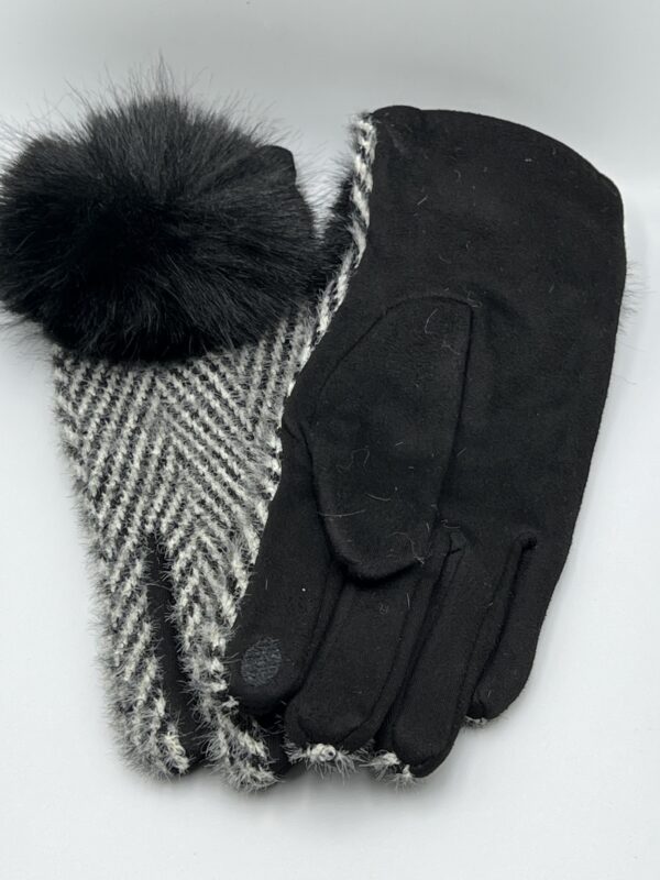 Alex Max - Gants - Noir  Fourrure synthetique