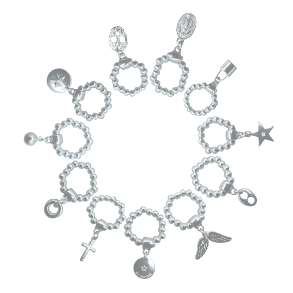 Secret de cuir - Bague perle Ailes - plaqué argent – Image 2
