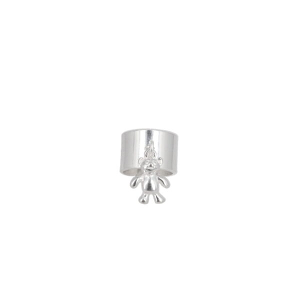 Secret de cuir - Bague Nounours - plaqué argent