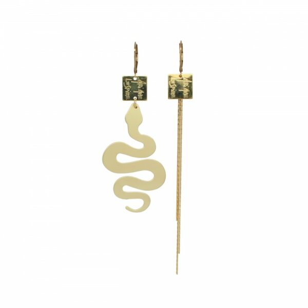 Ariane lespire - Boucles d'oreille asymetriques Serpent