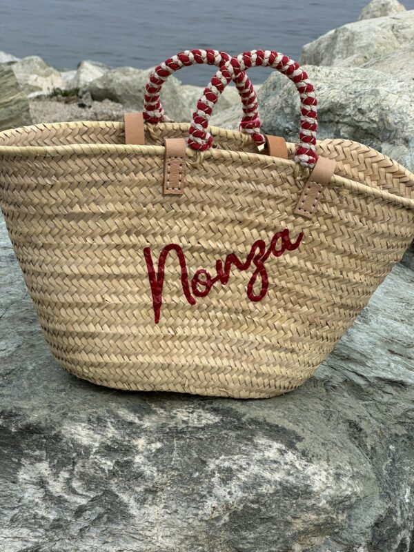 Panier Maud Fourier - panier personnalisé Nonza rouge