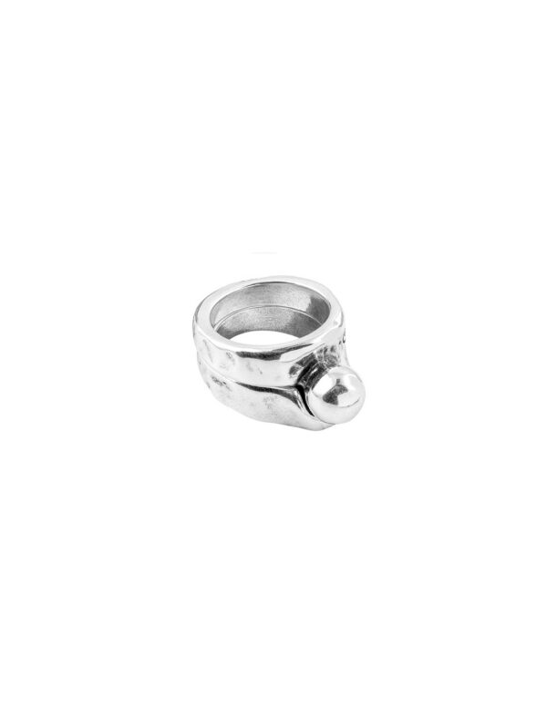 Ciclon - BAGUE Double Mirame plaqué argent – Image 2