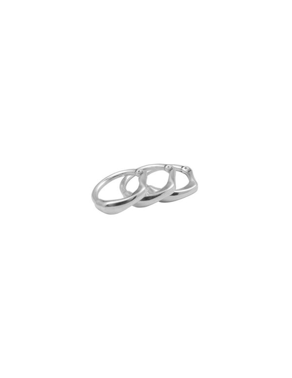 Ciclon - BAGUE Sol y Lunai plaqué argent – Image 2