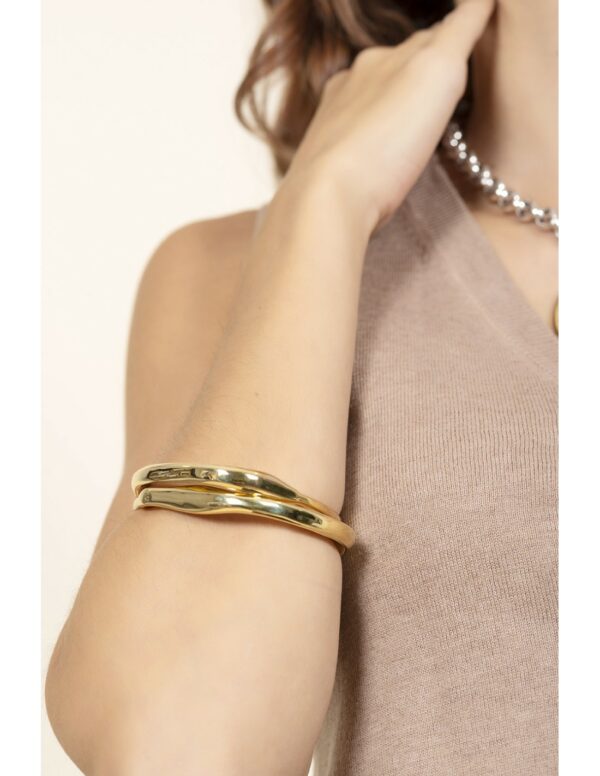Ciclon - BRACELET SOL Y LUNA OR – Image 2