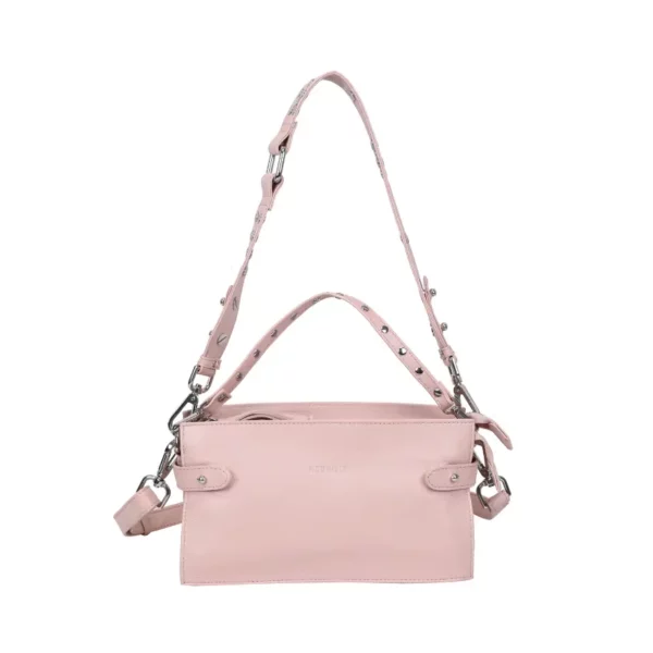Neuville - Sac en cuir Rock mama rose pastel