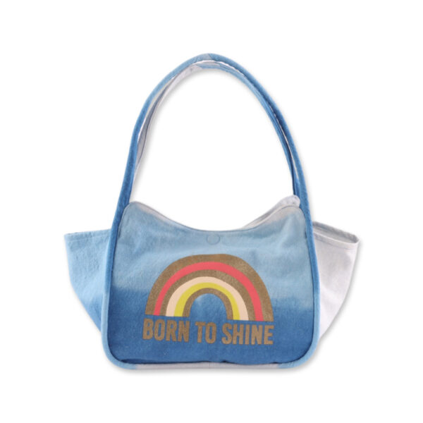 Virginie Darling - Panier - Le sac - Fat bag medium - Born to shine- bleu