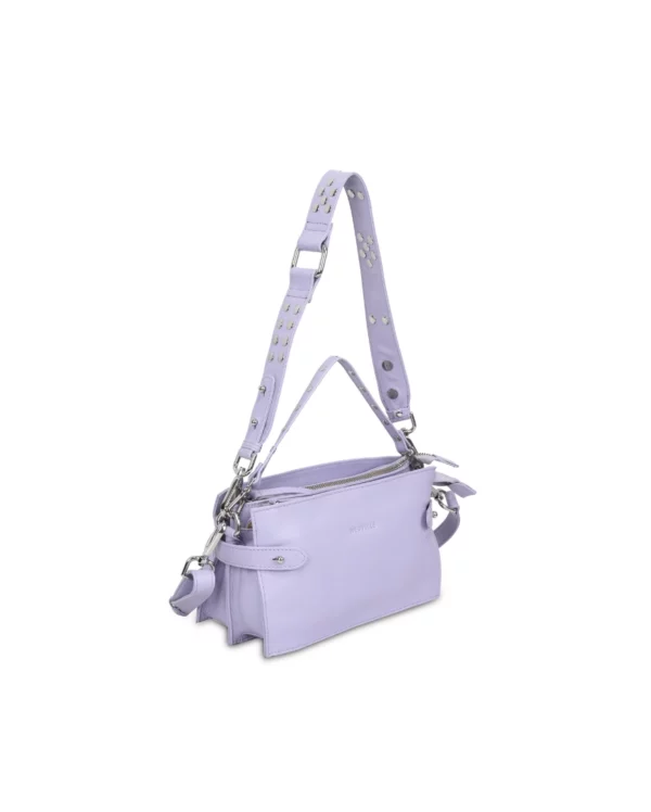 Neuville - Sac en cuir Rock mama lilas – Image 2