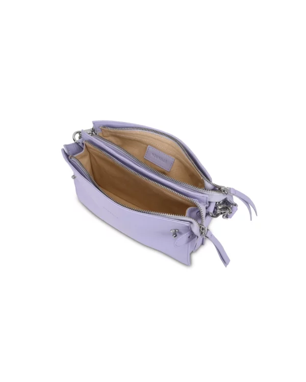 Neuville - Sac en cuir Rock mama lilas – Image 3