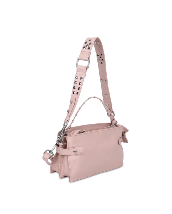 Neuville - Sac en cuir Rock mama rose pastel – Image 3