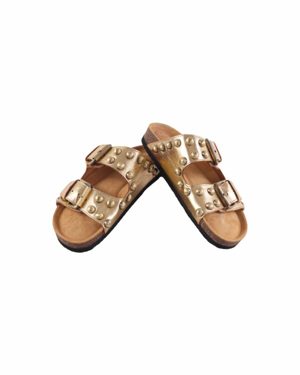 Virginie Darling - Chaussures d'été TATA ROCK doré