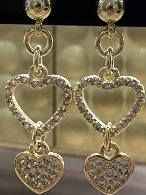 Sophie Goetsch - Boucles d'oreilles coeur en zirconium