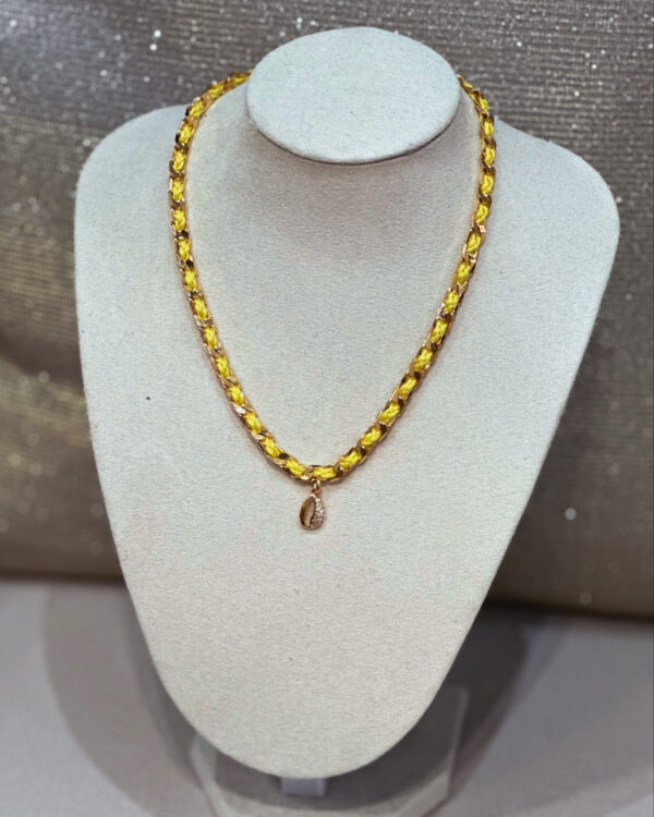 Monsens - Collier couture Jaune – Image 3