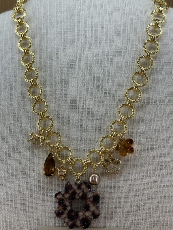 Sophie Goetsch - Collier gros maillons - Collection Leopard - – Image 3
