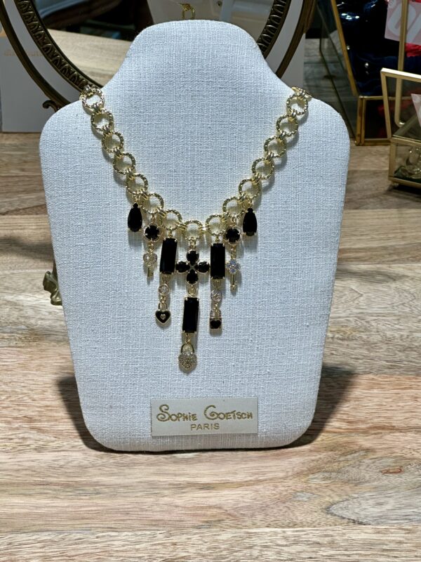 Sophie Goetsch - Collier gros maillons plastron - collection Attache-moi